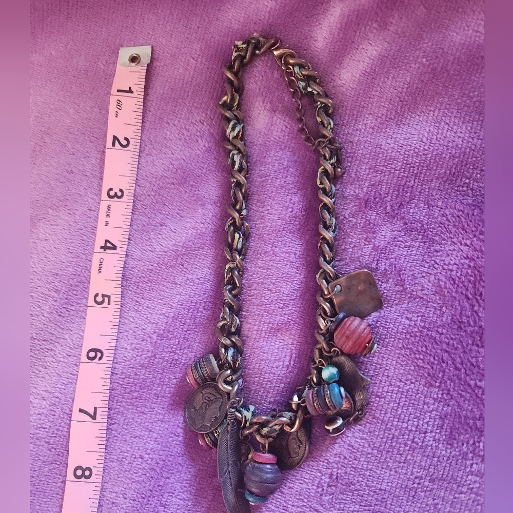 Chunky Multicolor Charm Necklace